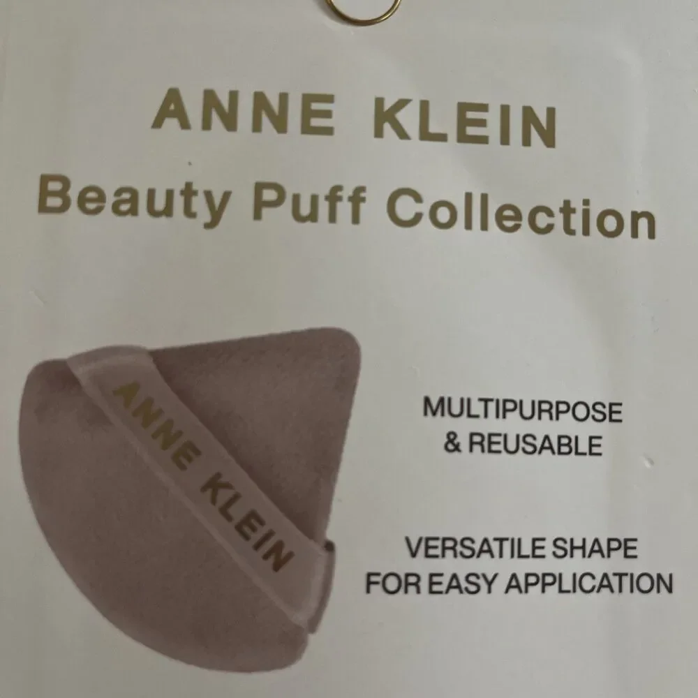 Anne Klein 6 Pc powder puff triangle beauty sponge Beige And Brown